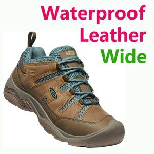 Brand New KEEN Womens CIRCADIA Vent Waterproof Leather Hiking Shoes - Wide